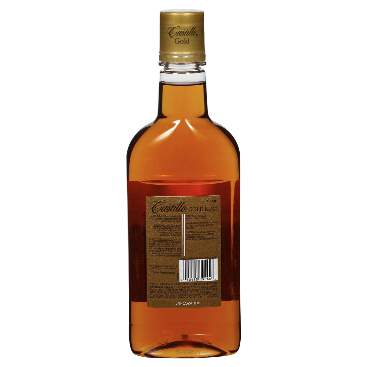 slide 2 of 2, Castillo Gold Rum, 750 ml