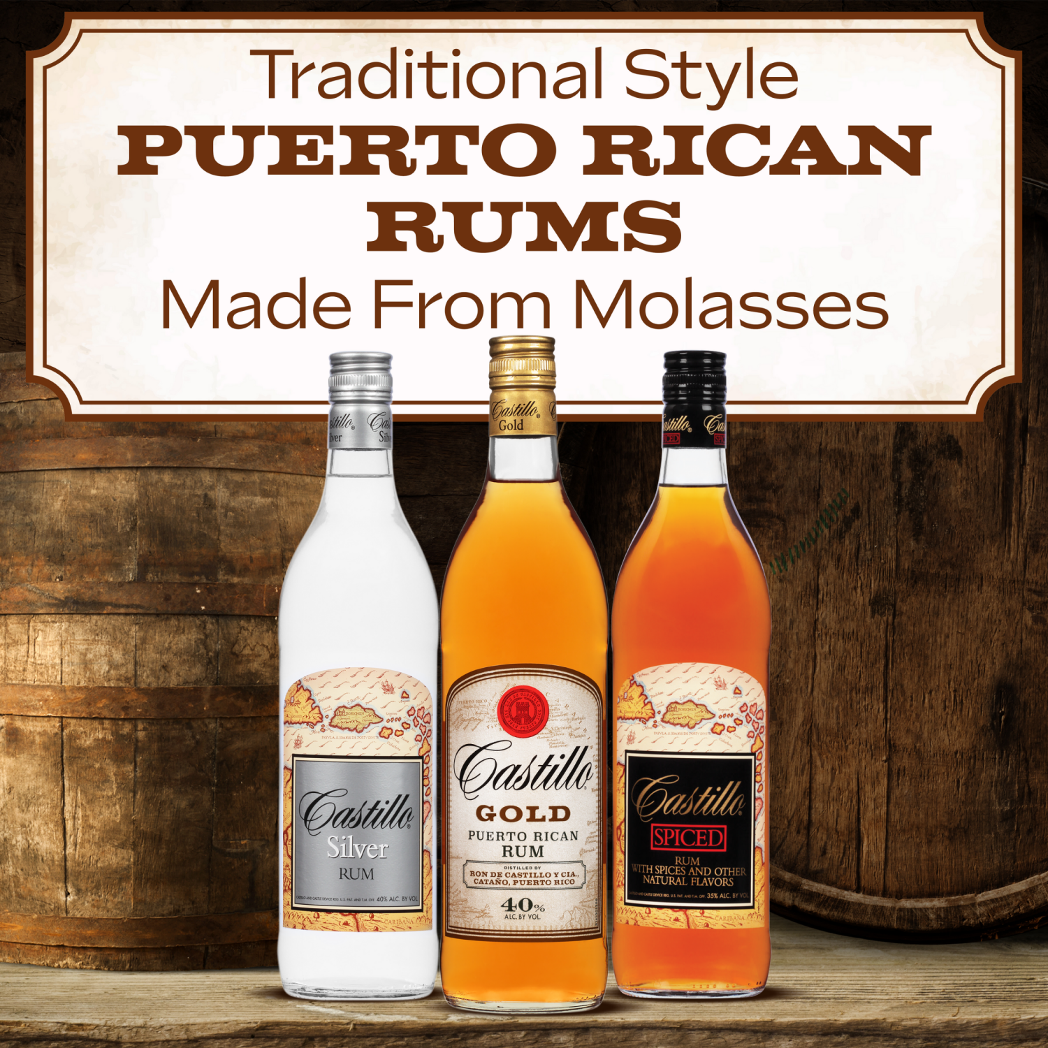 slide 5 of 8, Castillo Spiced Rum, 750 ml