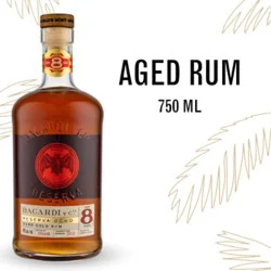 Bacardi Rum 8 Year Old 80 Proof - 750 Ml
