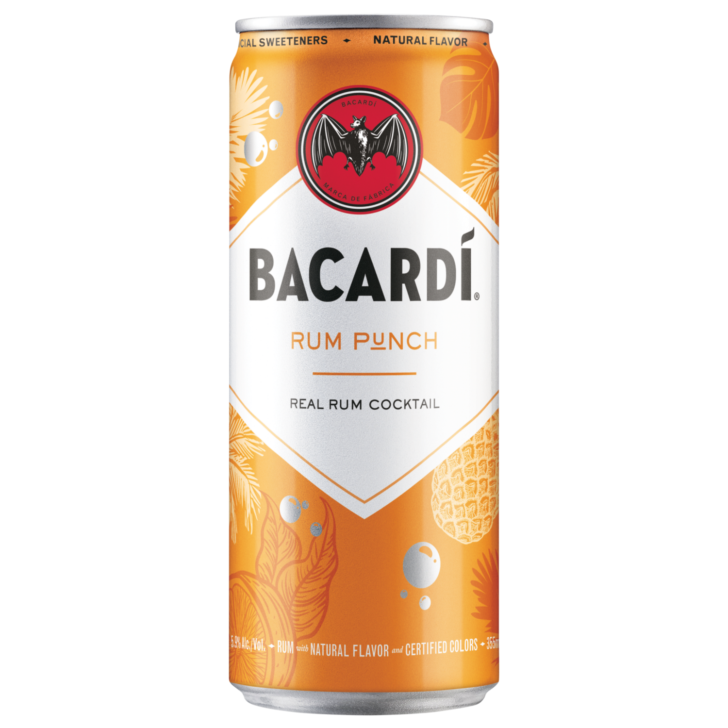 slide 4 of 5, Bacardi 4 Pack Rum Punch Cocktail 4 - 355 ml Cans, 4 ct