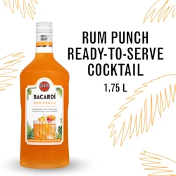 Bacardí Bacardi Rum Punch Ready To Serve Premium Rum Cocktail, Gluten Free 12.5% 175Cl/1.75L