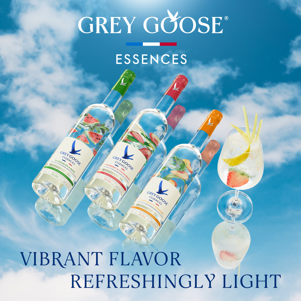 slide 2 of 8, Grey Goose Essences Strawberry & Lemongrass Vodka 750 ml, 750 ml