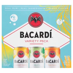 Bacardi 6 Pack Variety Pack Rum 6 ea