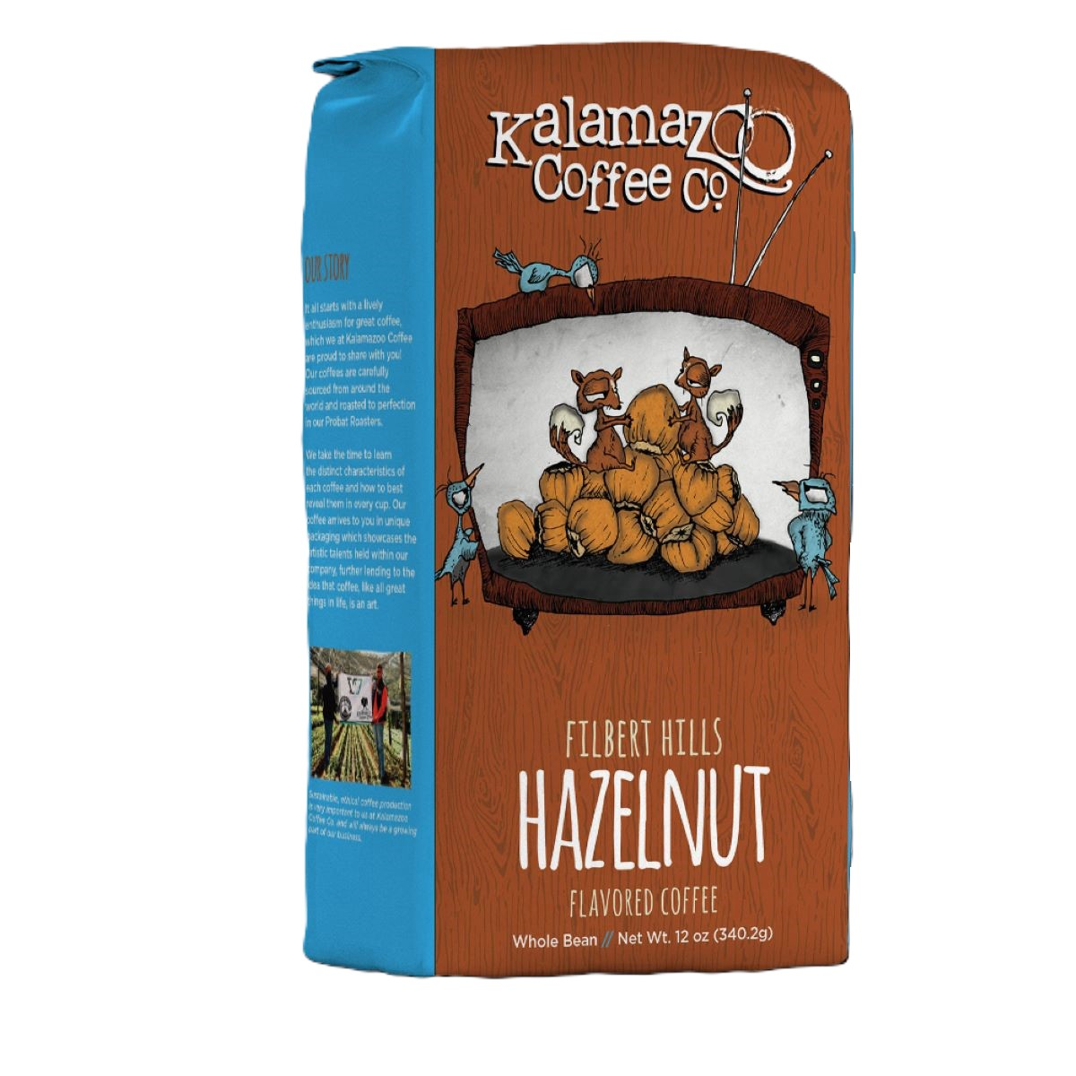 slide 1 of 4, Kalamazoo Coffee Hazelnut - 12 oz, 12 oz