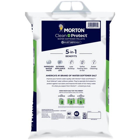 slide 38 of 39, Morton Clean Protect Rust Defense Water Softening, 40 lb
