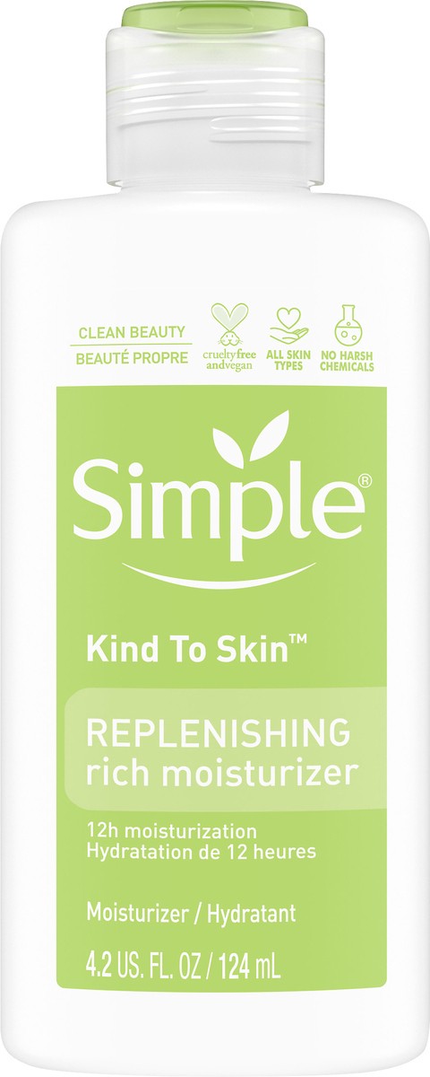 slide 4 of 6, Simple Kind to Skin Face Moisturizer Replenishing Rich, 4.2 oz, 4.2 oz