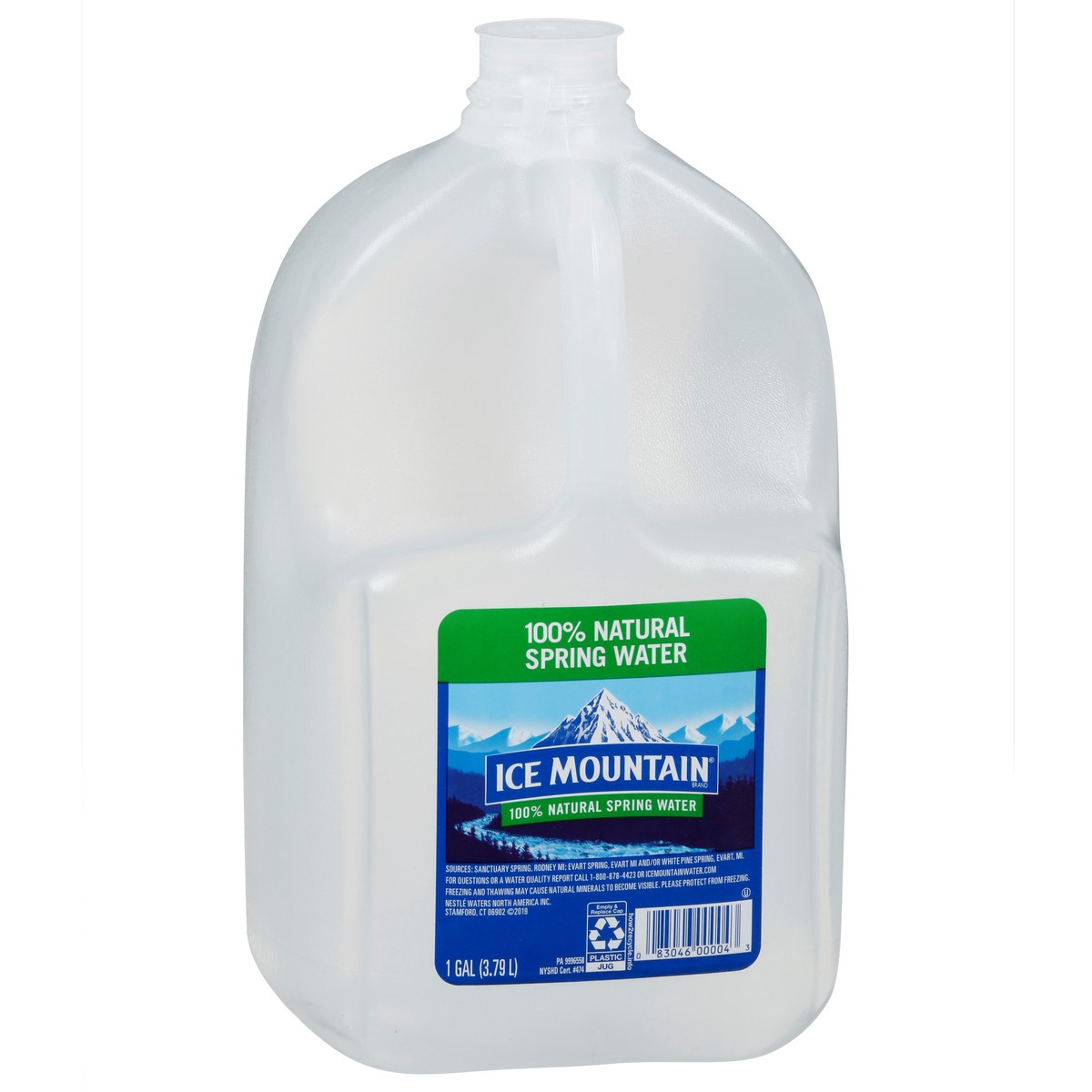 slide 2 of 9, ICE MOUNTAIN Brand 100% Natural Spring Water, 1-gallon plastic jug - 1 g, 1 g
