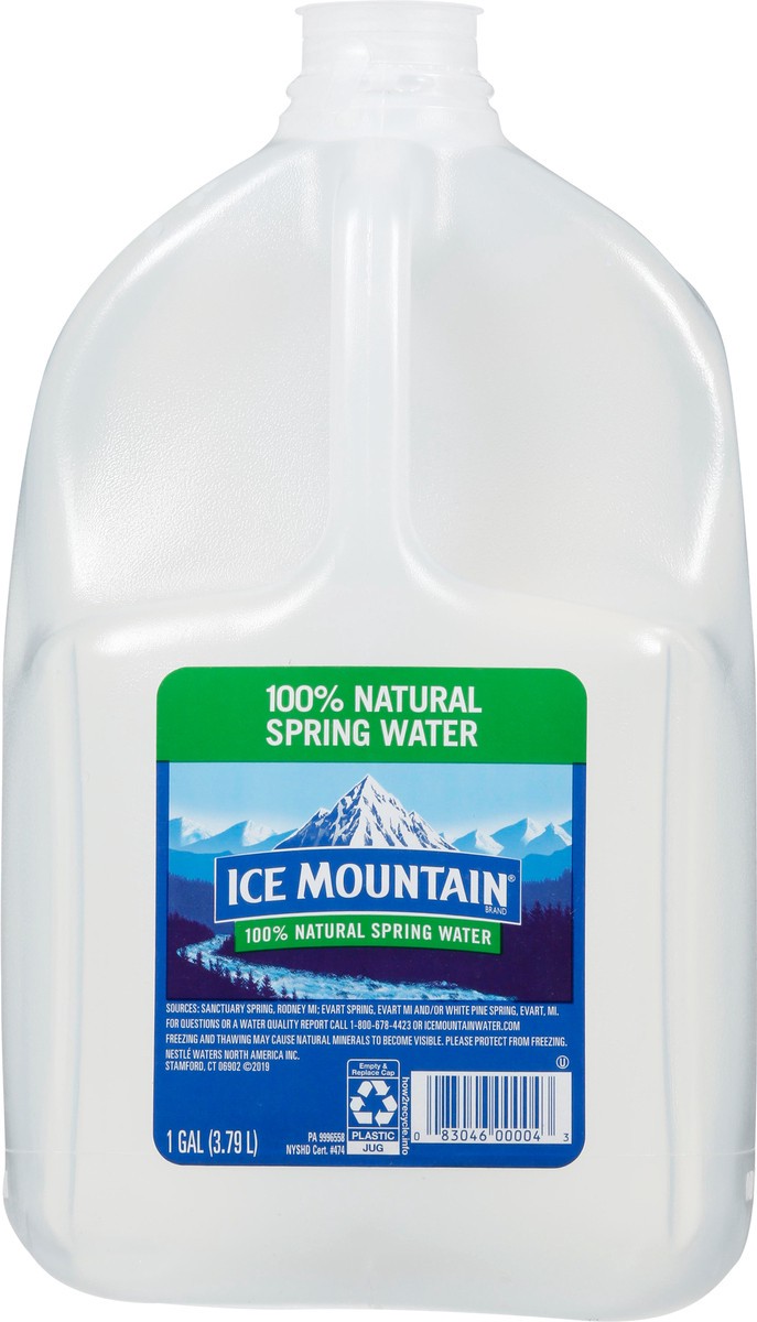 slide 6 of 9, ICE MOUNTAIN Brand 100% Natural Spring Water, 1-gallon plastic jug, 1 g