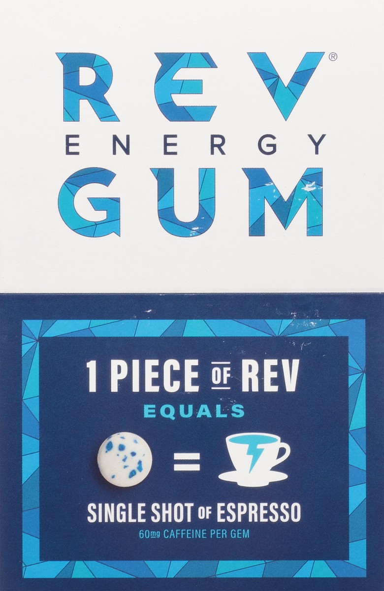 slide 8 of 12, Rev Sugar Free Polar Mint Energy Gum 6 Each, 6 ct