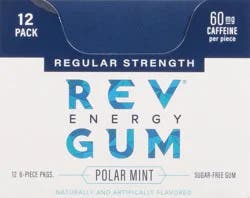 Rev Sugar Free Polar Mint Energy Gum 6 Each