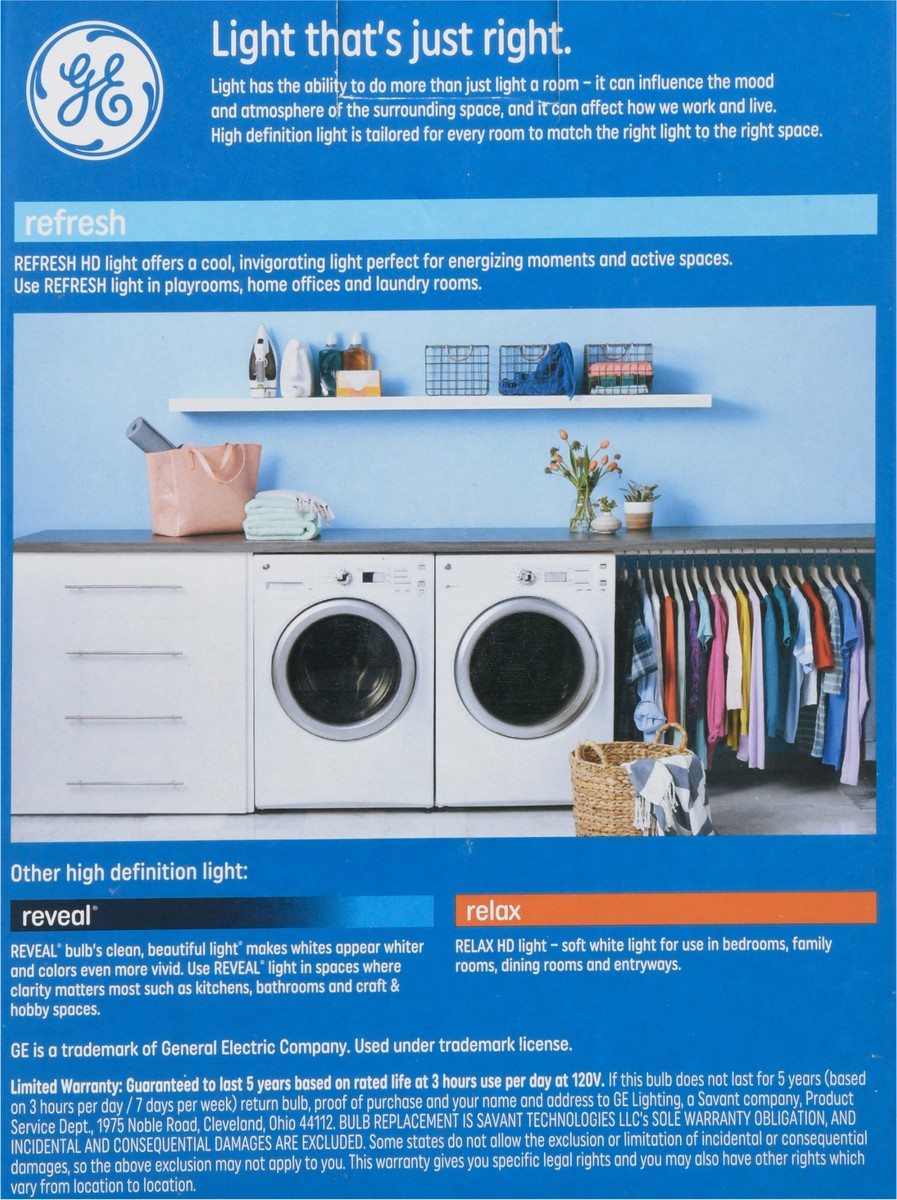 slide 5 of 9, GE Refresh 8.5 Watts HD Light LED Light Bulbs 4 ea, 4 ct