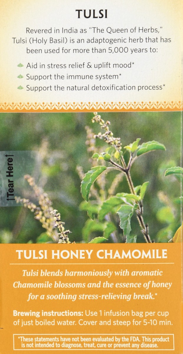 slide 9 of 9, Organic India Tulsi Tea Honey Chamomile - 18 ct, 18 ct