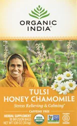 Organic India Tulsi Tea Honey Chamomile - 18 ct