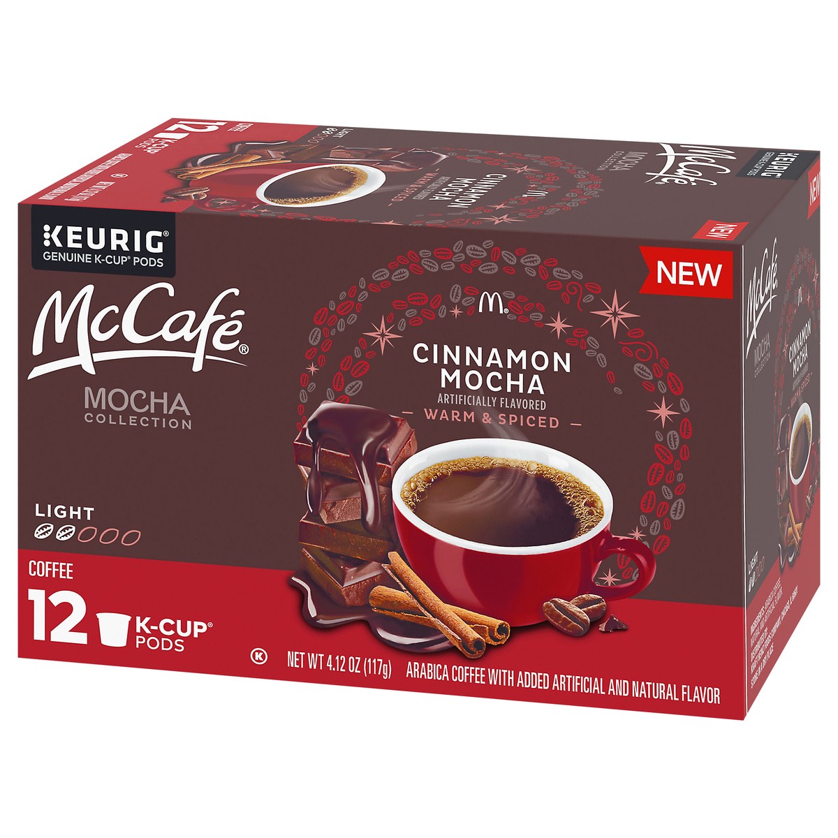 slide 3 of 13, McCafé Mocha Collection Cinnamon Mocha Keurig K-Cup Coffee Pods, 12 ct Box, 12 ct