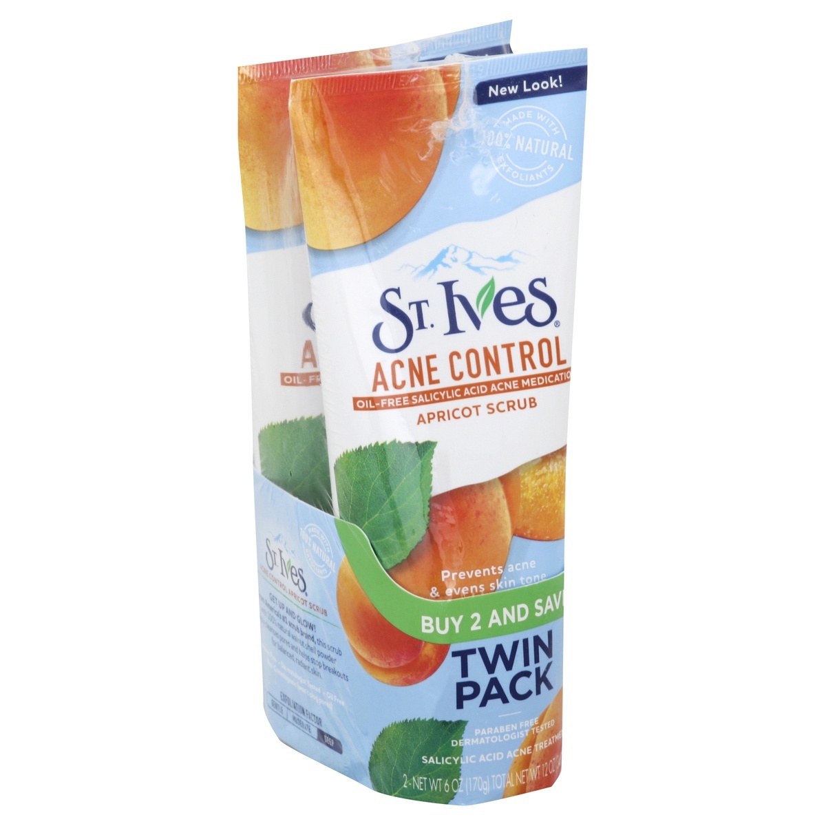 slide 1 of 2, St. Ives Blemish Control Apricot Face Scrub, 2 ct; 6 oz