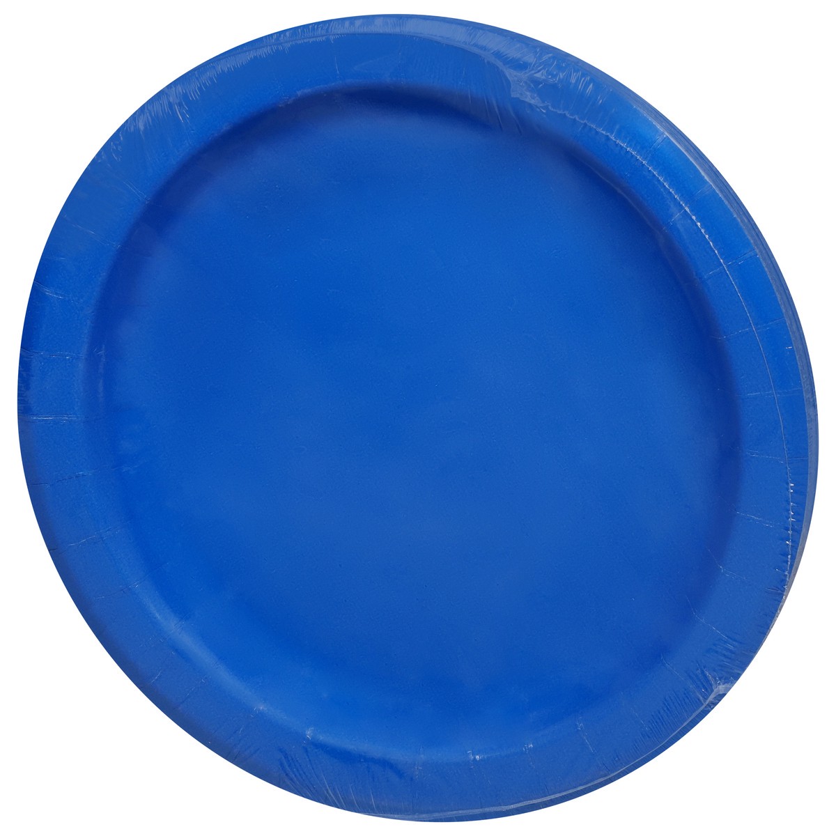 slide 3 of 4, Unique Royal Blue 9 Plates, 20 ct