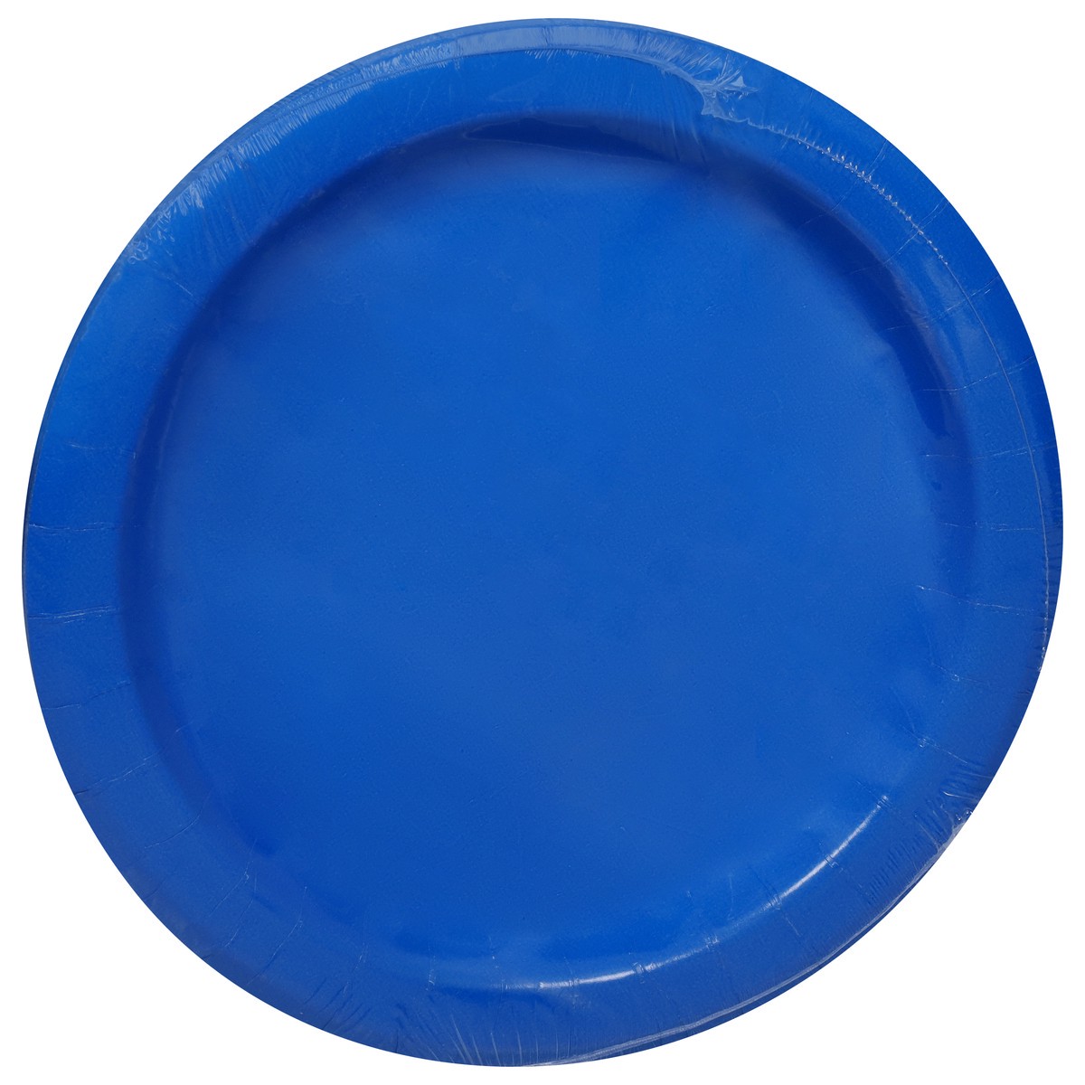 slide 4 of 4, Unique Royal Blue 9 Plates, 20 ct