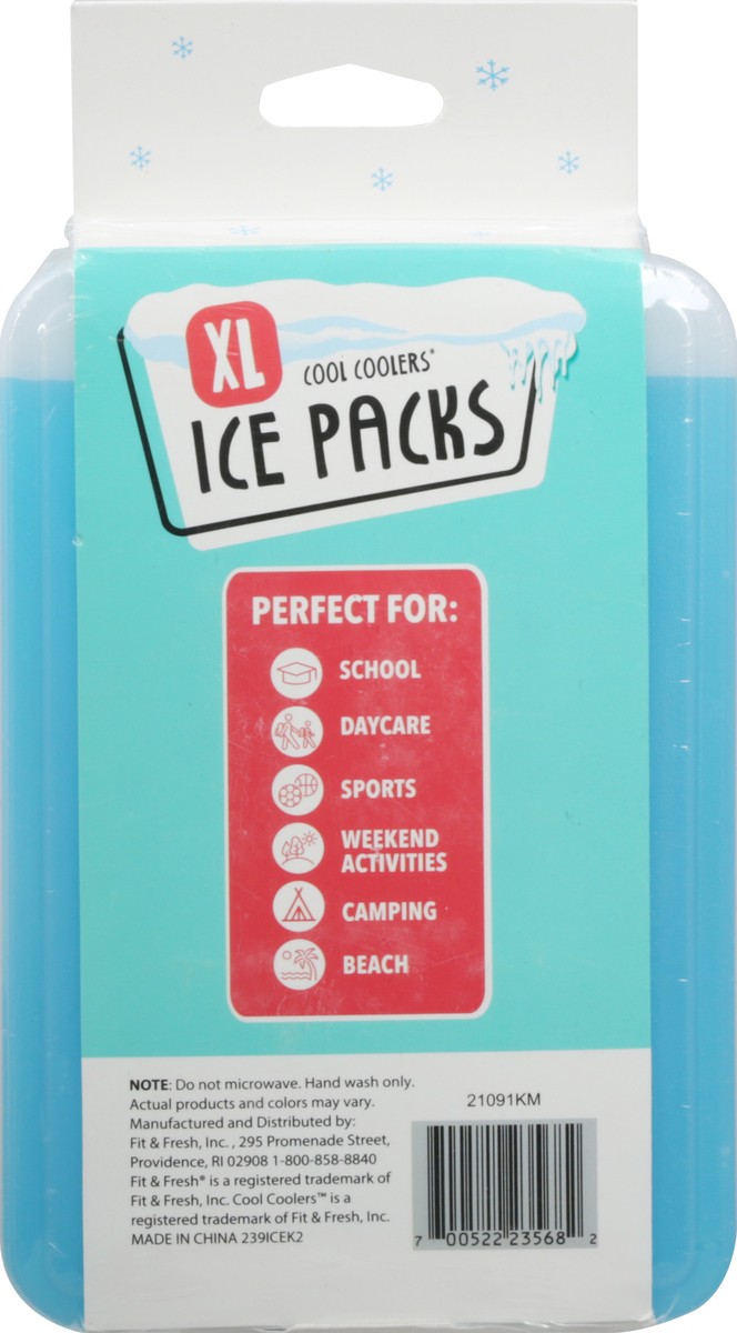 slide 2 of 9, Fit + Fresh Cool Coolers XL Size Ice Packs 2 ea, 2 ct