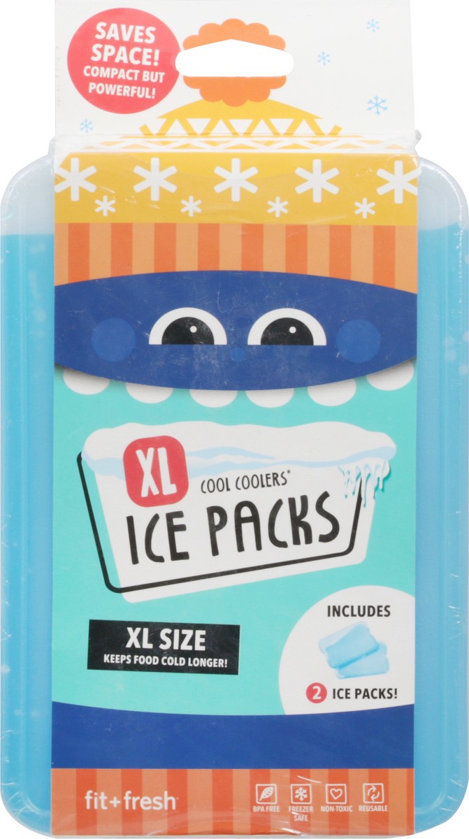 slide 7 of 9, Fit + Fresh Cool Coolers XL Size Ice Packs 2 ea, 2 ct