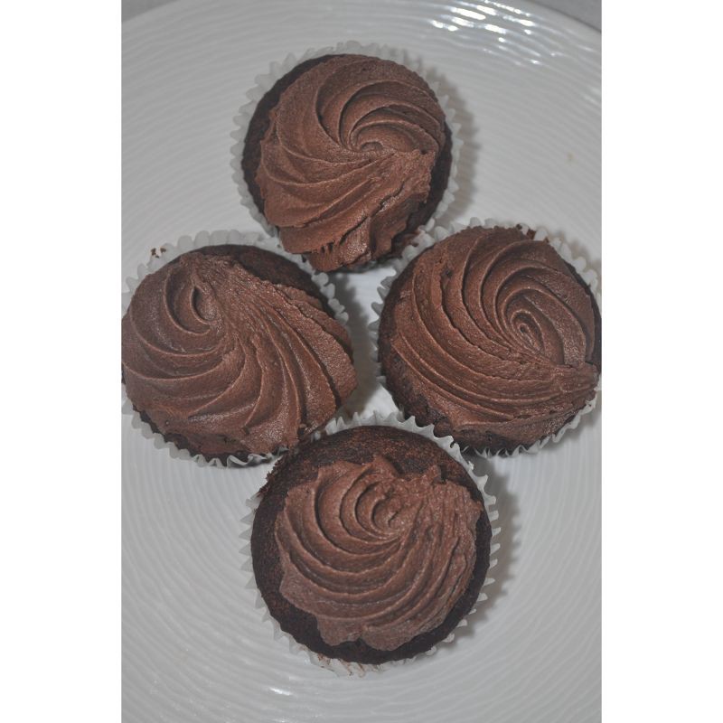 slide 5 of 7, Just Desserts Vegan Chocolate Cupcake - 4ct, 4 ct