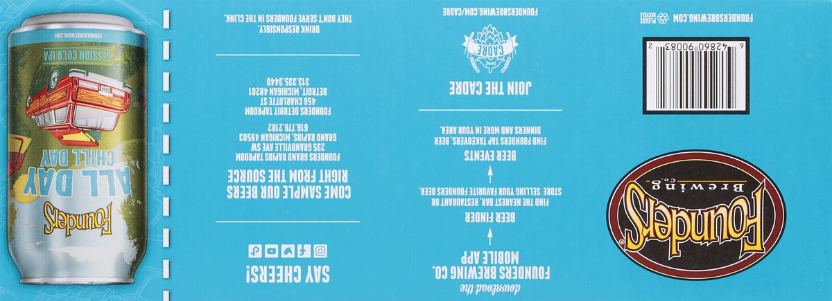 slide 8 of 9, Founders Brewing Co. All Day Haze, Hazy IPA, 15 pack, 12 fl oz Cans, 4.9% ABV, 15 ct