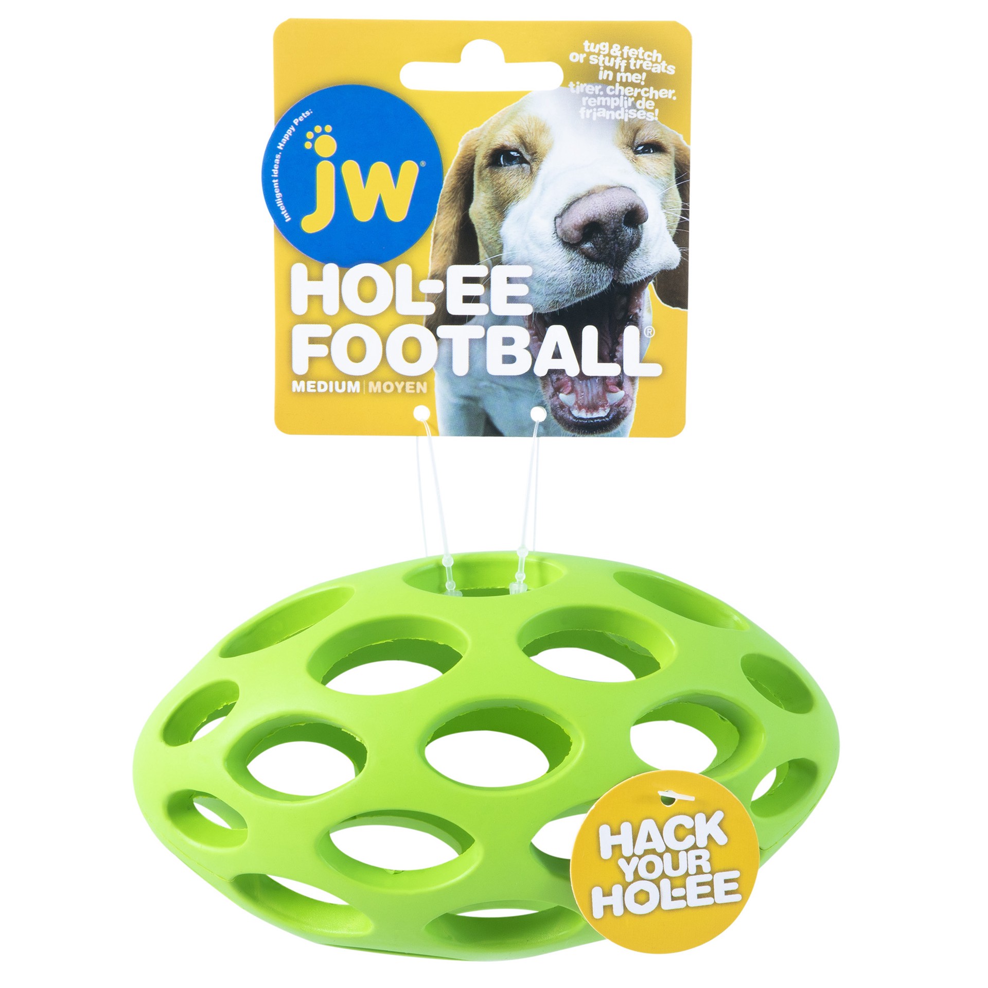 slide 8 of 10, JW Hol-ee Football Dog Toy, 1 ct