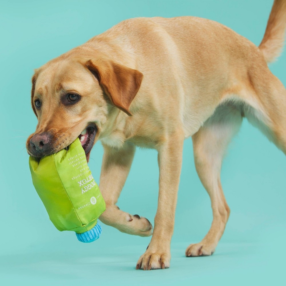 slide 4 of 6, BARK Fetch Pressed Green Juice Dog Toy, 1 ct