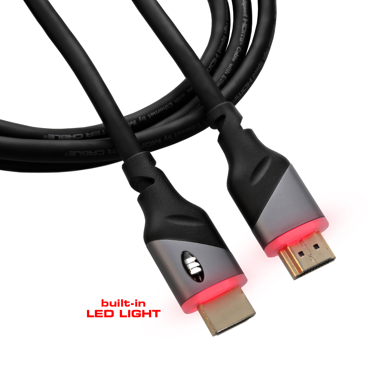 slide 1 of 2, Monster HDMI 6FT LED 2.0 Cable, 6 ft