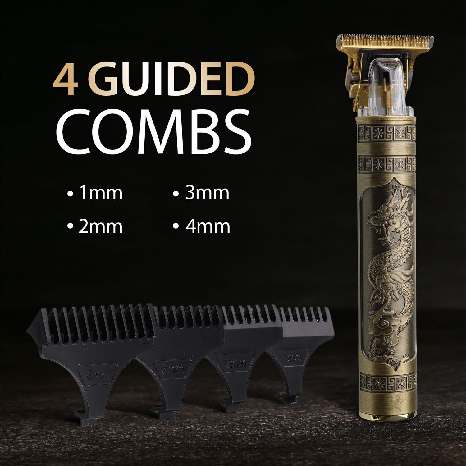 slide 7 of 7, CUTTING EDGE Zero Gap Rechargeable T-Blade With 4 Guide Combs, 1 ct