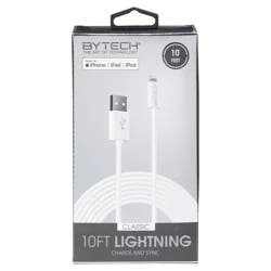 Bytech 10 Feet Lightning Classic Charge and Sync Cable 1 ea