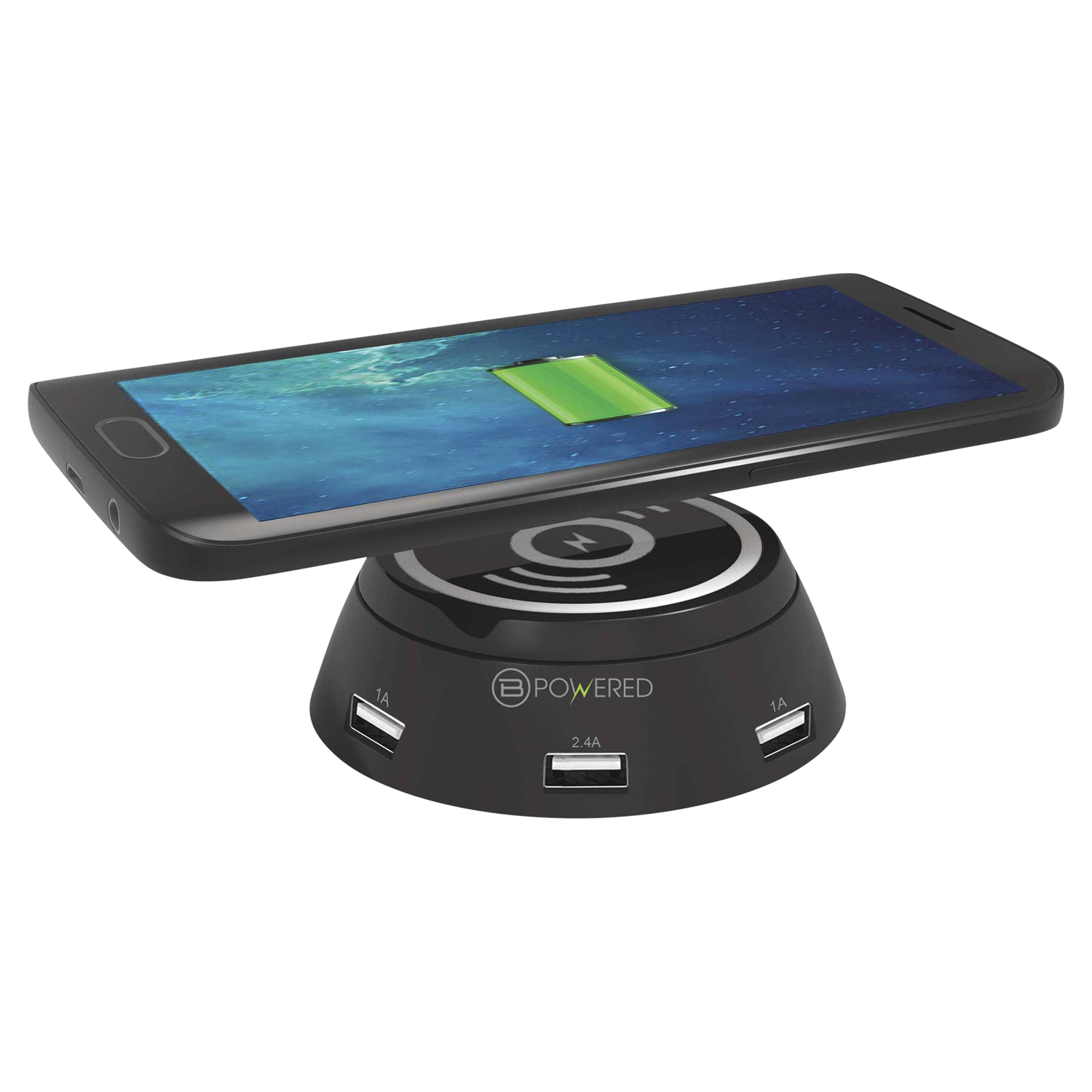 slide 2 of 2, Case Logic 3.1A 3USB Wireless Charging Pad, 1 ct