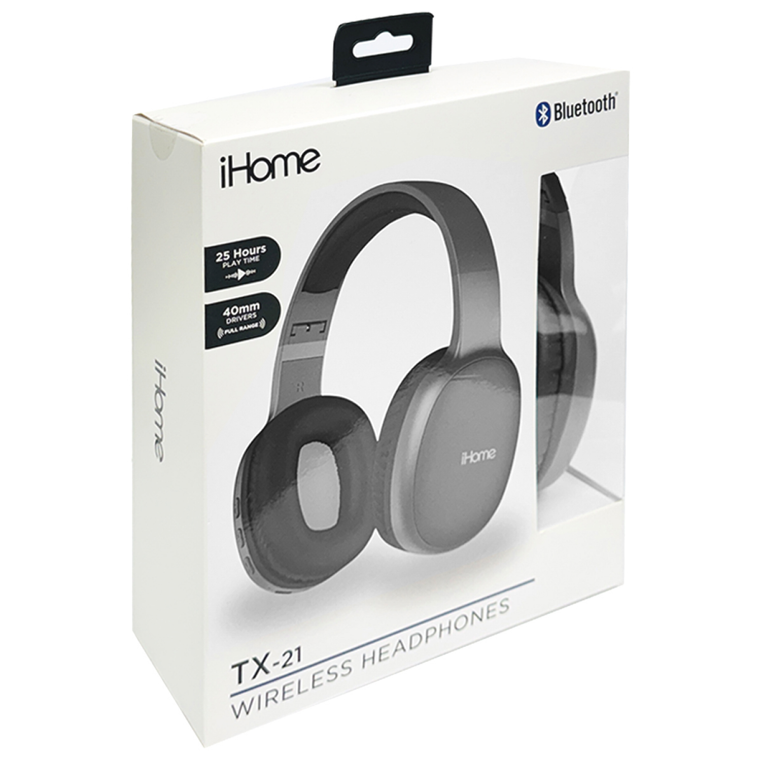 slide 2 of 4, Ihome Tx-21 Over The Head Black, 1 ct