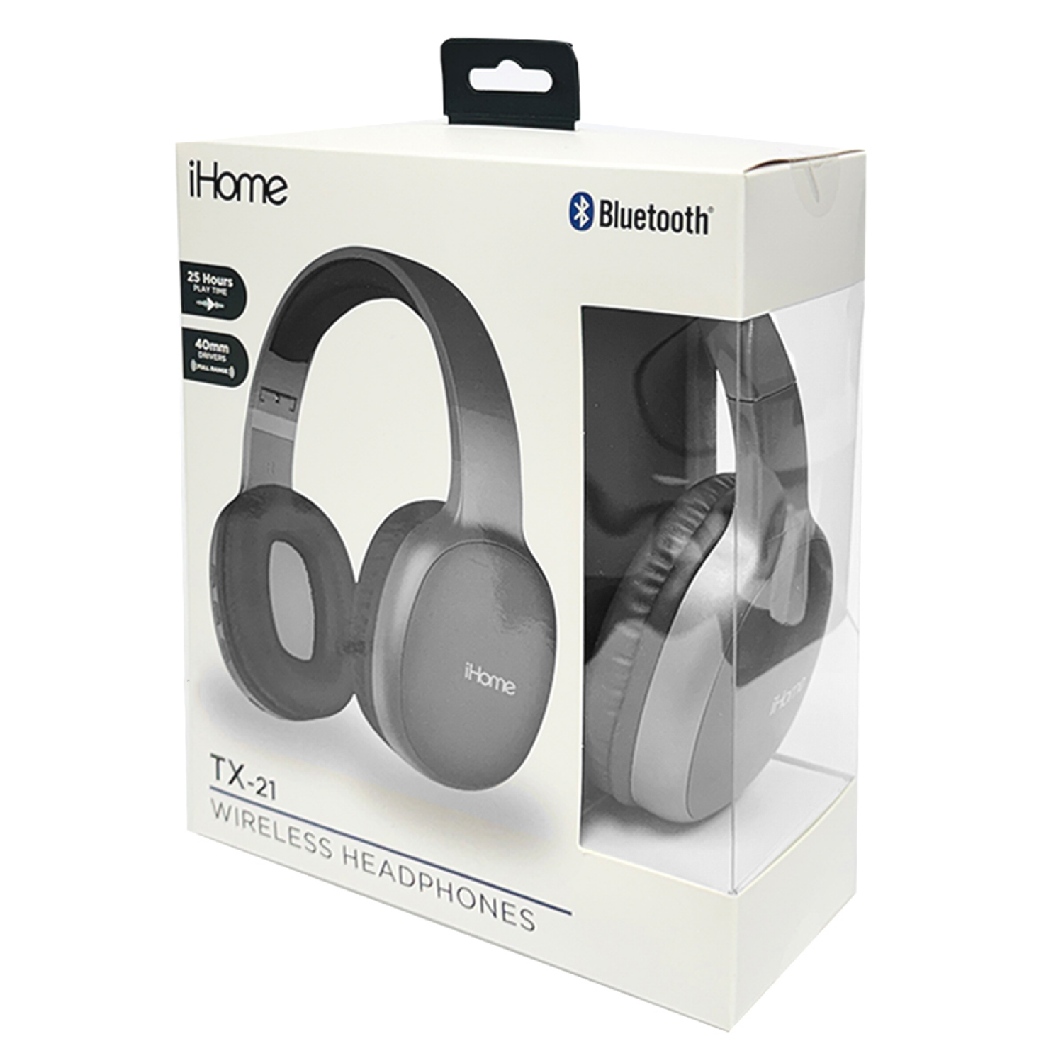 slide 3 of 4, Ihome Tx-21 Over The Head Black, 1 ct