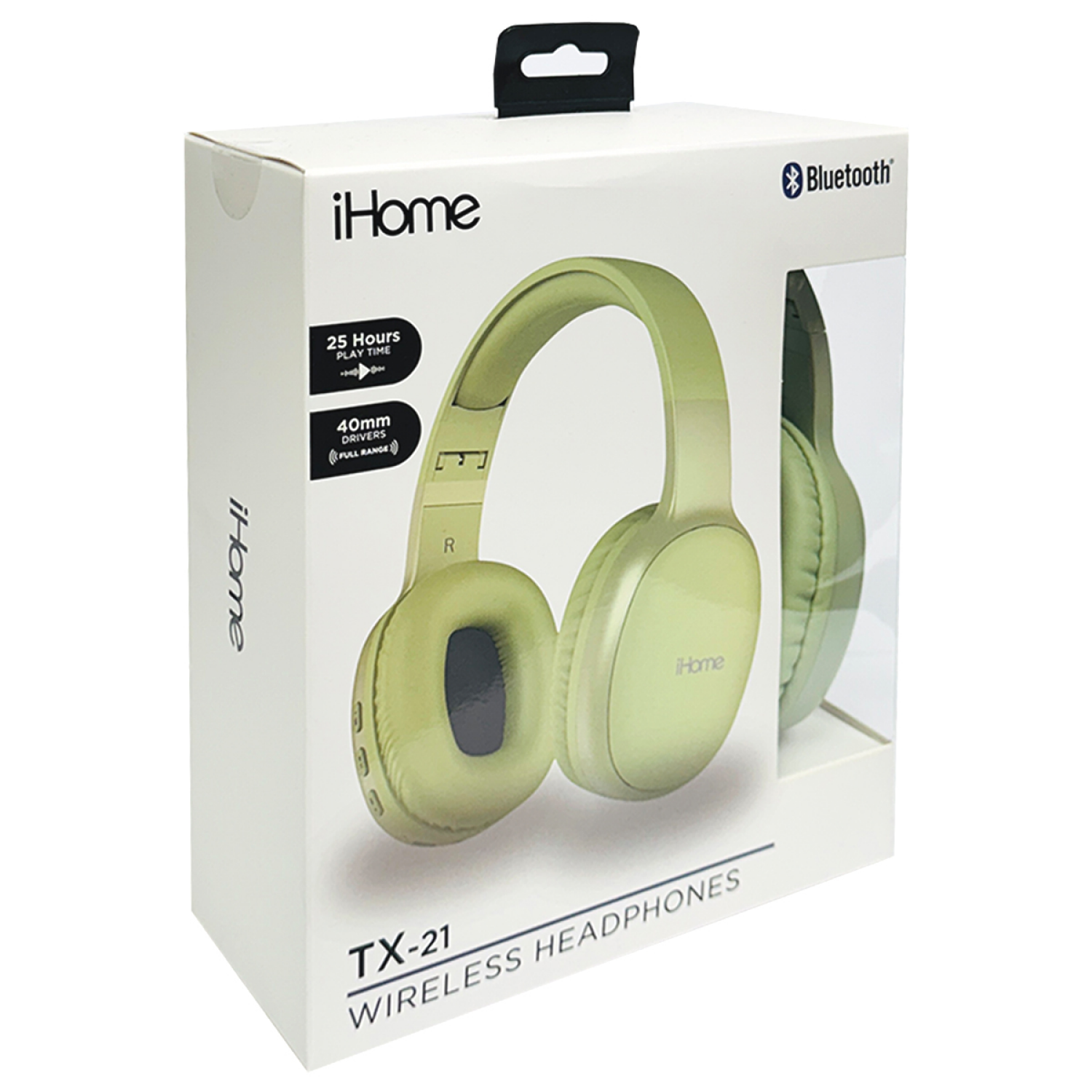 slide 2 of 4, Ihome Tx-21 Over The Head Green, 1 ct