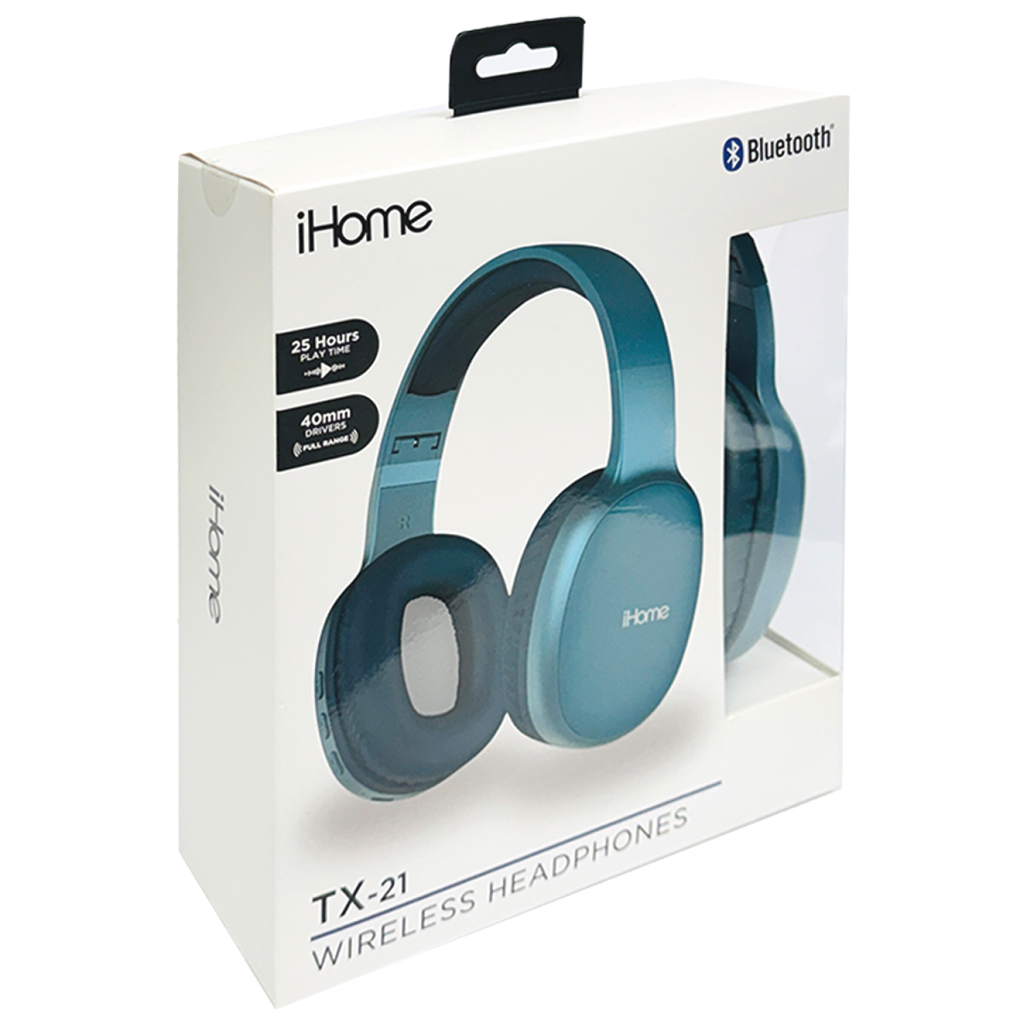 slide 2 of 4, Ihome Tx-21 Over The Head Blue, 1 ct