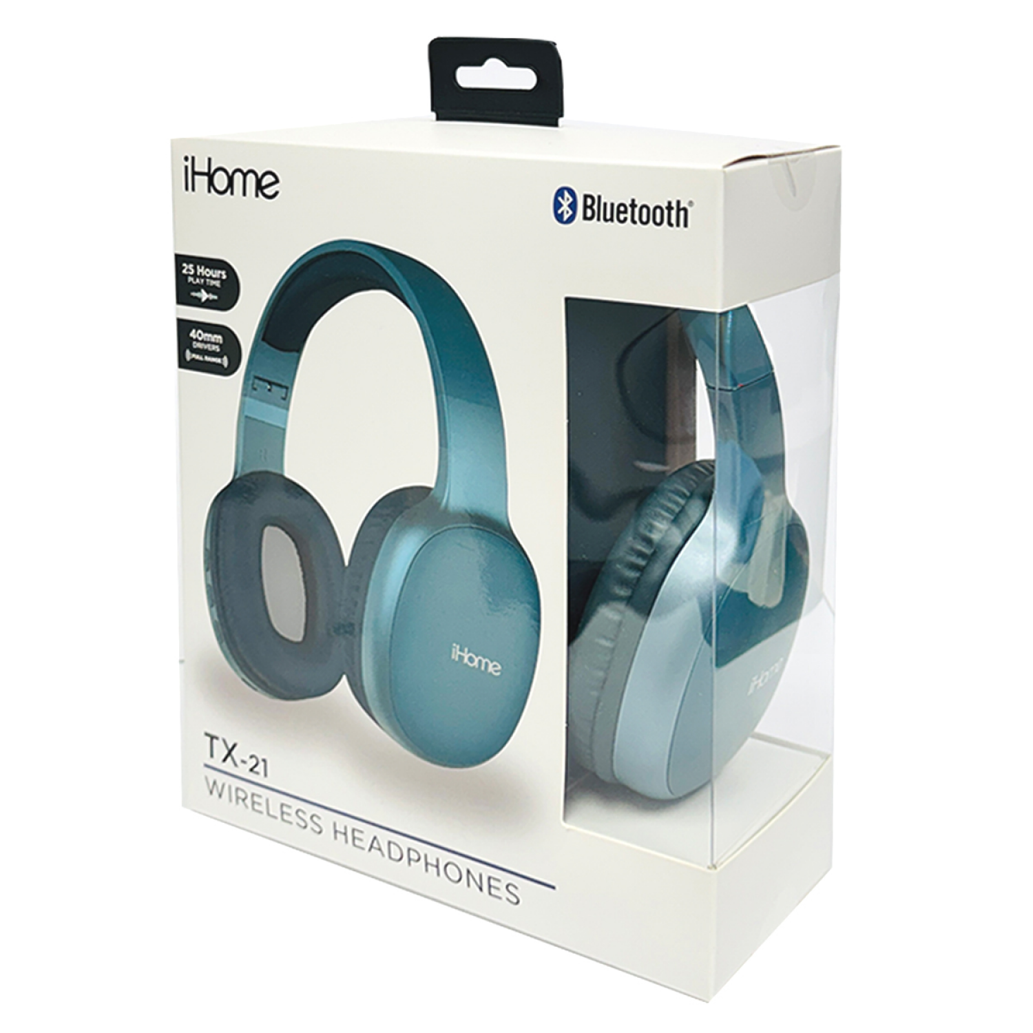 slide 3 of 4, Ihome Tx-21 Over The Head Blue, 1 ct