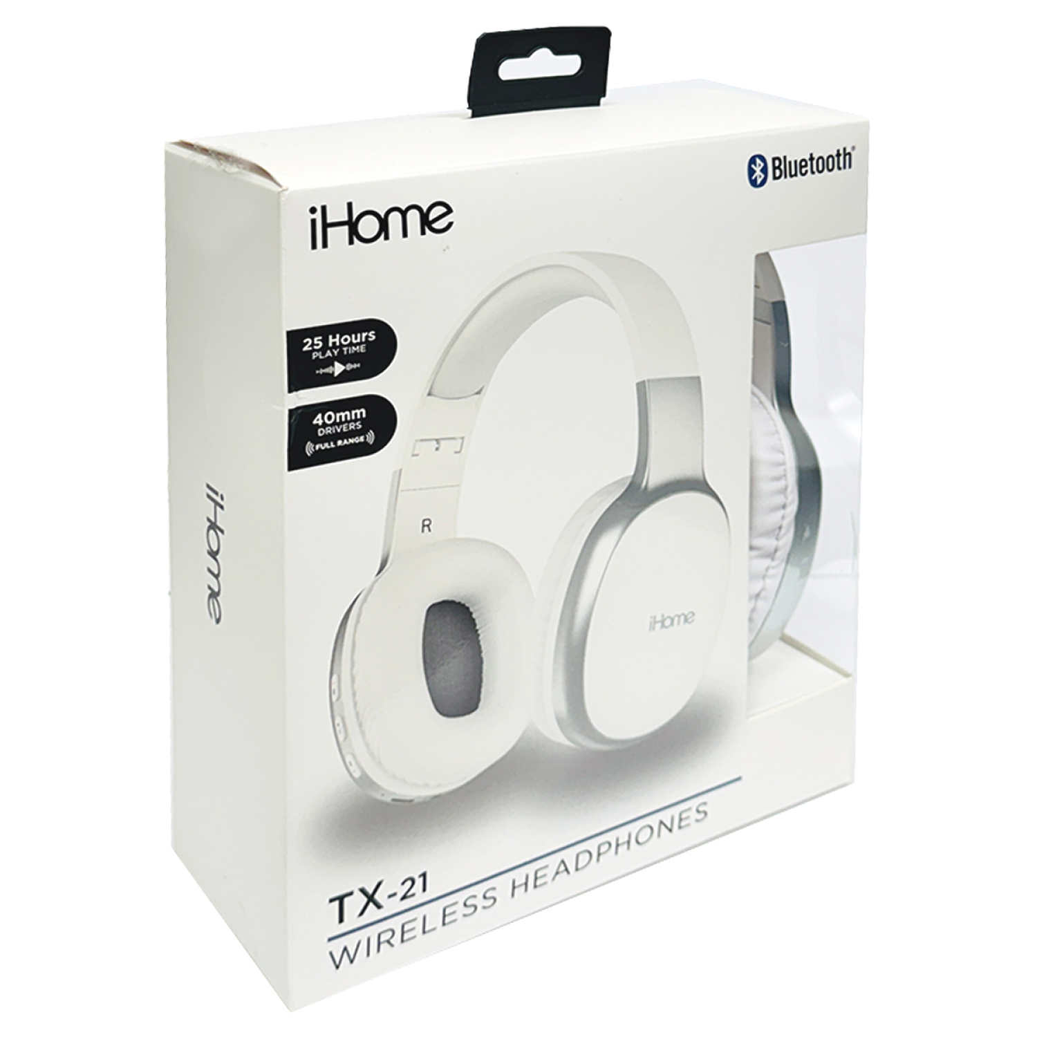slide 2 of 4, Ihome Tx-21 Over The Head White, 1 ct