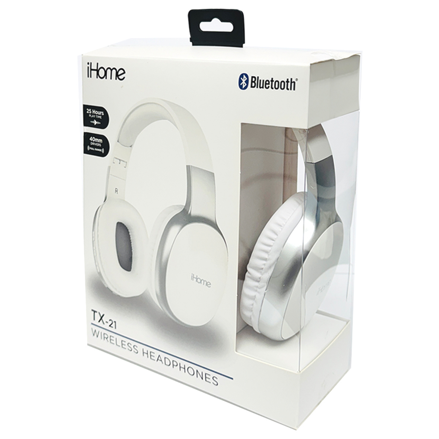 slide 3 of 4, Ihome Tx-21 Over The Head White, 1 ct