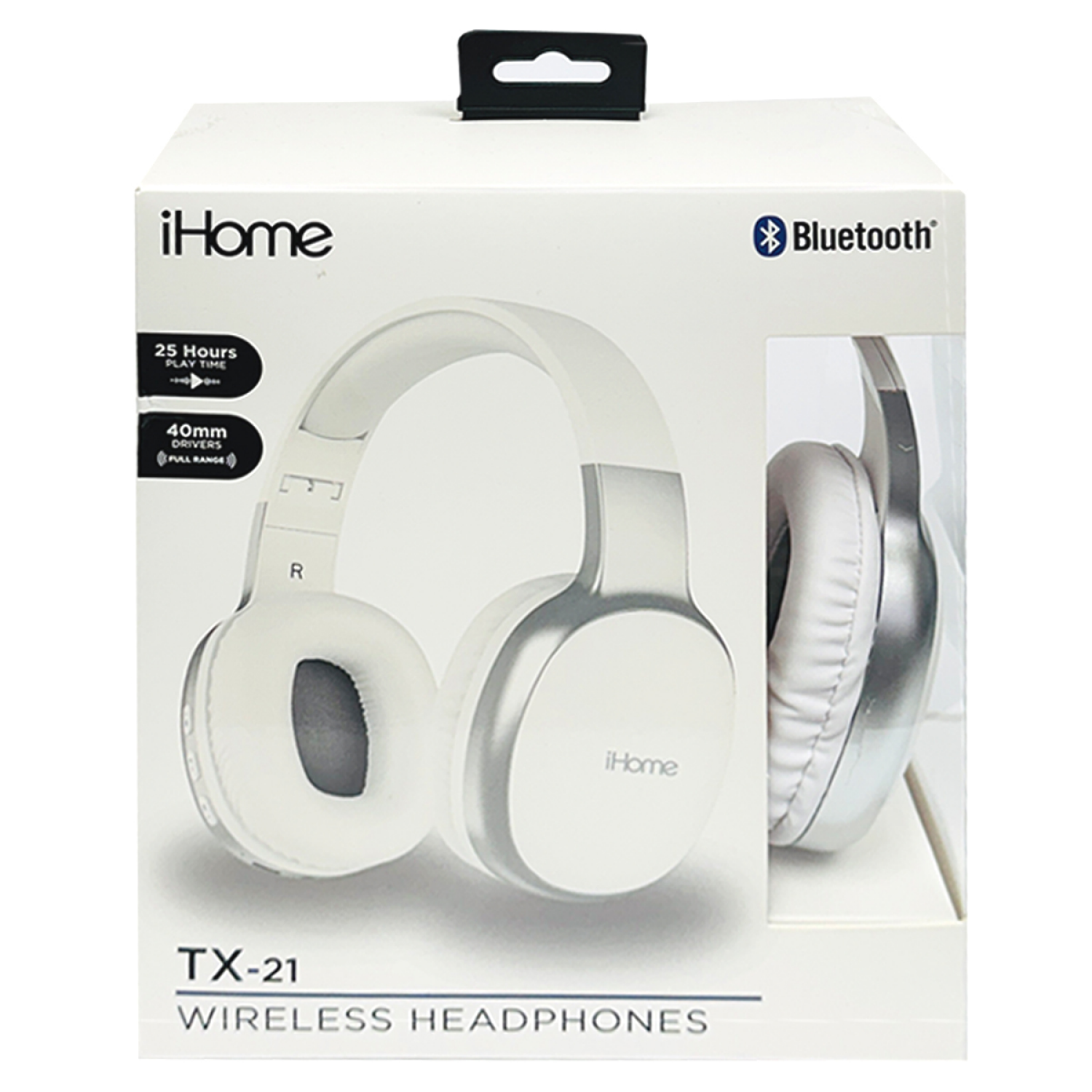 slide 1 of 4, Ihome Tx-21 Over The Head White, 1 ct