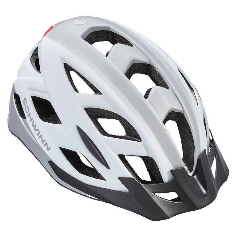 slide 2 of 8, Schwinn Flash Bike Helmet - Gray/White, 1 ct