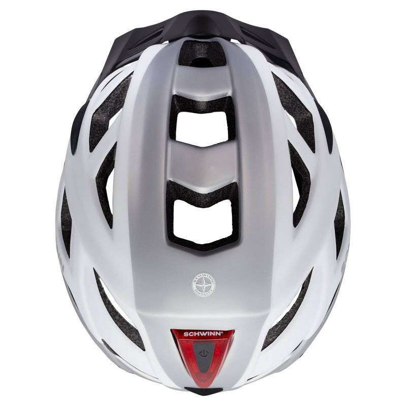 slide 3 of 8, Schwinn Flash Bike Helmet - Gray/White, 1 ct