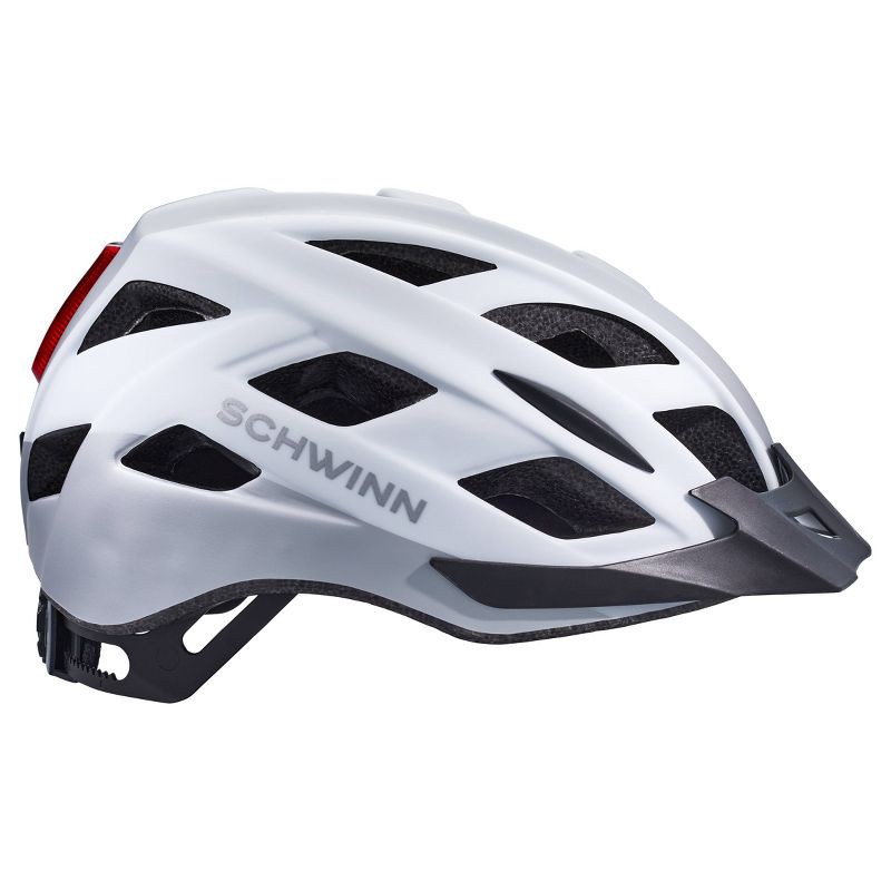 slide 1 of 8, Schwinn Flash Bike Helmet - Gray/White, 1 ct