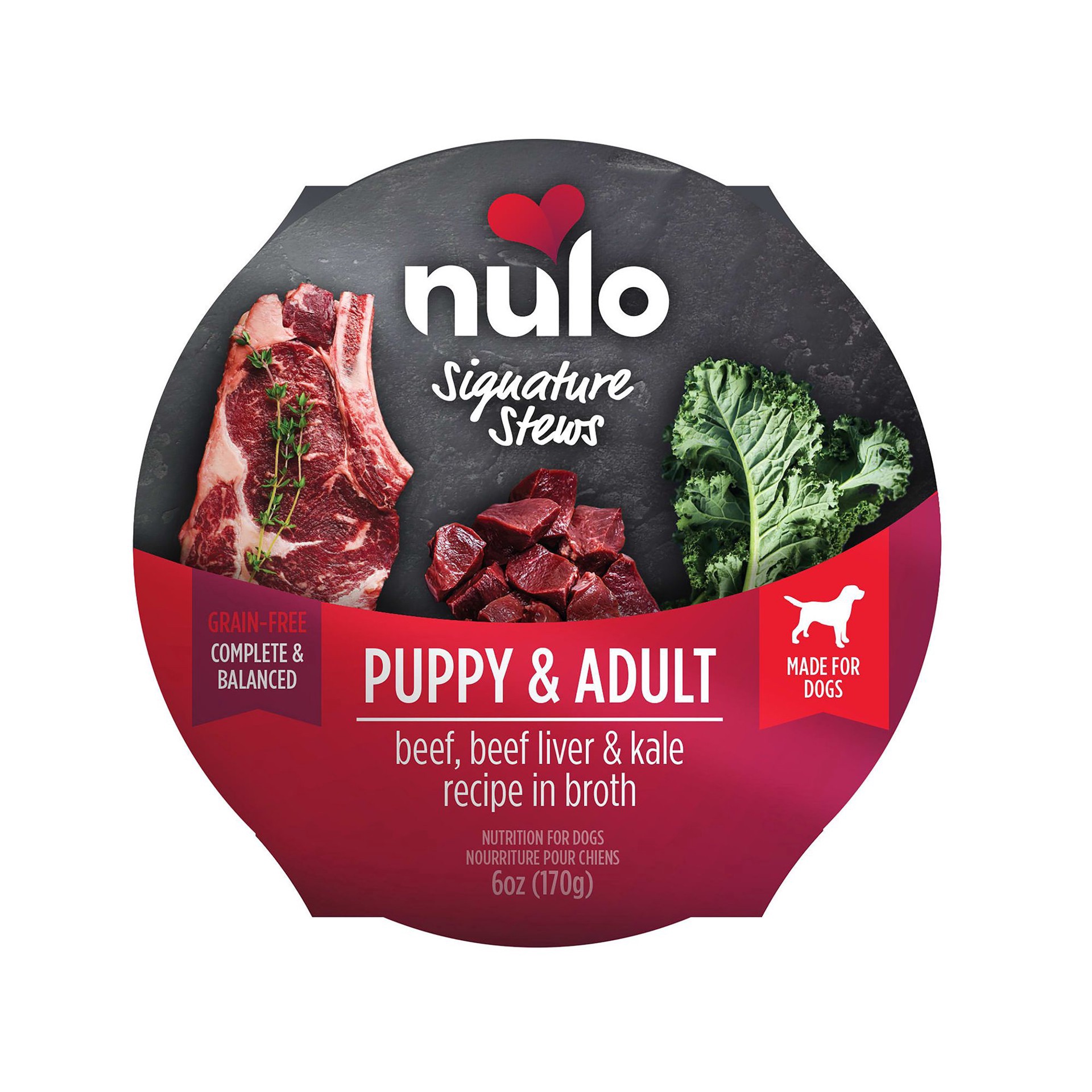 slide 1 of 1, Nulo Signature Stews All Life Stage Wet Dog Food - Grain Free, 6 Oz., 6 oz