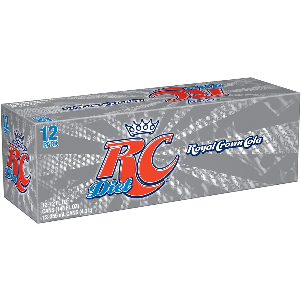 slide 2 of 3, Diet RC Cola, 12 ct; 12 fl oz