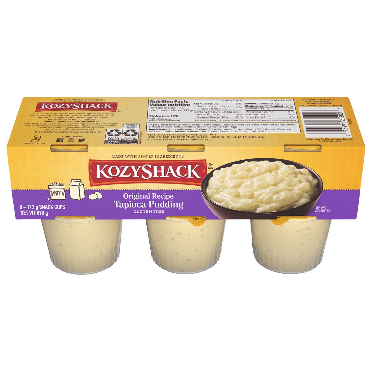 slide 1 of 9, Kozy Shack Tapioca Pudding, 24 oz