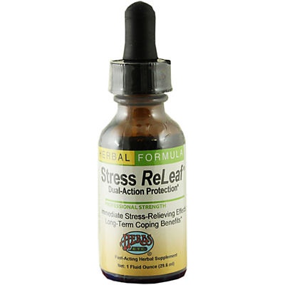 slide 1 of 1, Herbs, Etc. Stress ReLeaf Supplement, 1 fl oz