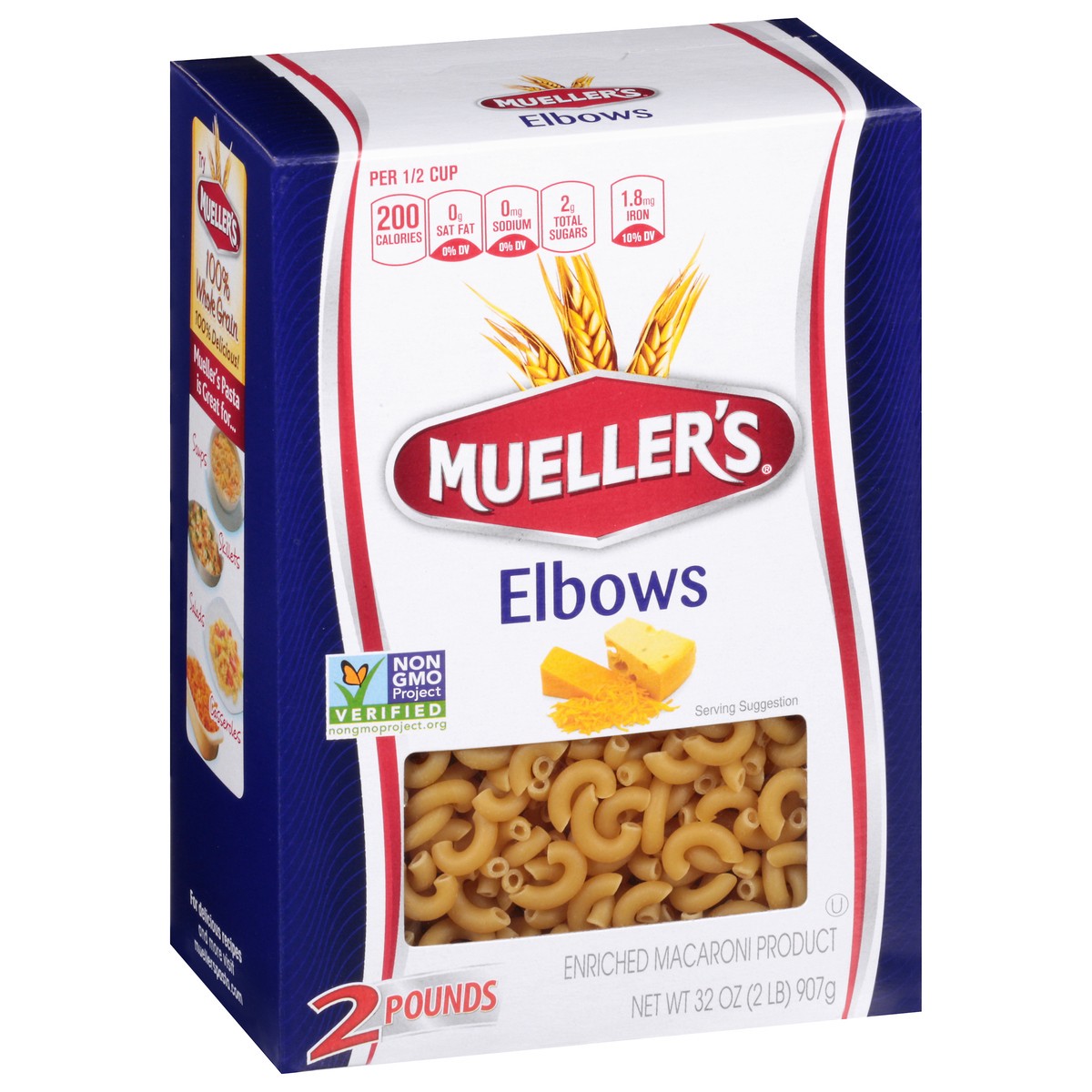 slide 8 of 14, Mueller's Elbows 32 oz, 32 oz