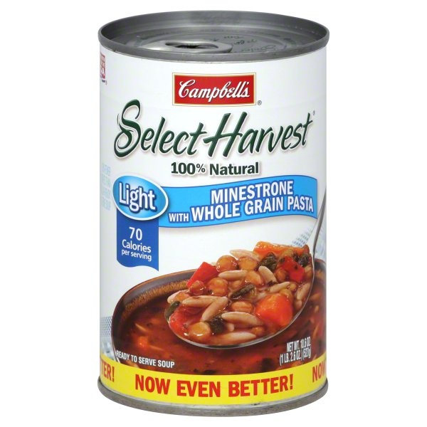 slide 1 of 1, Campbell's Select Harvest Minestrone Soup, 18.6 oz
