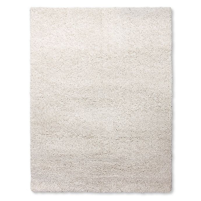 slide 2 of 2, Carpet Art Deco Universal 2'6 x 3'9'' Microfiber Shag Accent Rug - White'', 1 ct