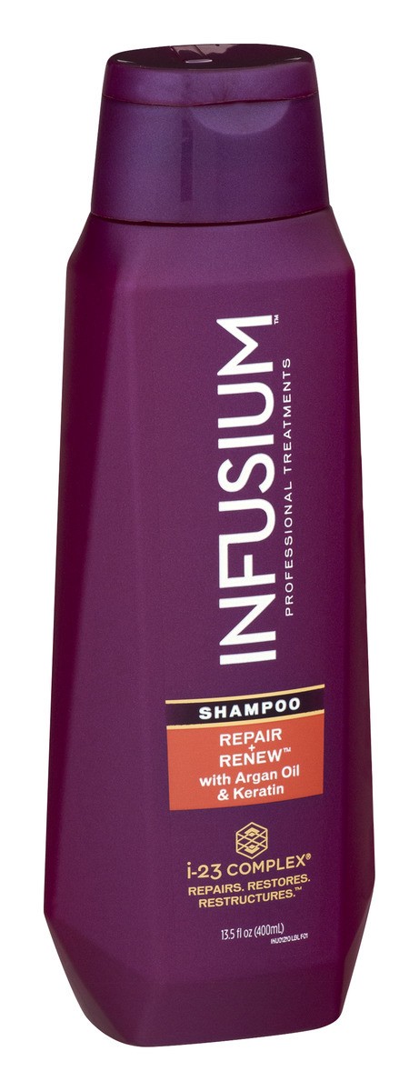 slide 9 of 9, Infusium Repair & Renew Shampoo with Argan Oil & Keratin, 13.5 fl oz